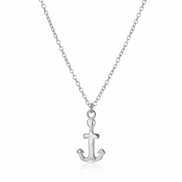 Silver Anchor Necklace