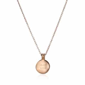 Rose Gold Circle Initial Necklace_2