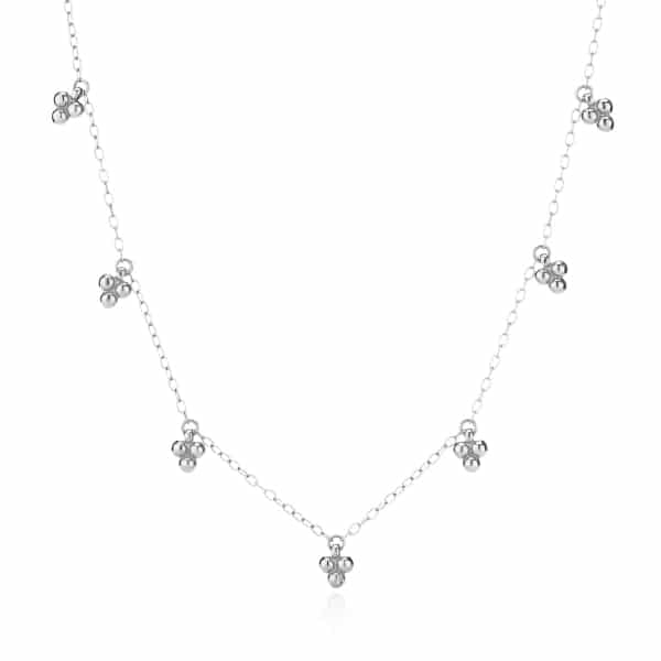Silver Tiny Bead Necklace