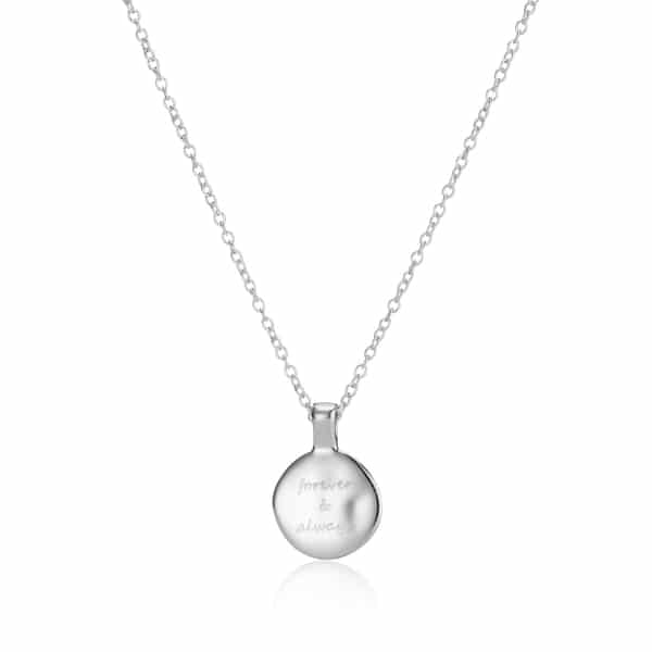 Silver Circle Heart Necklace_2