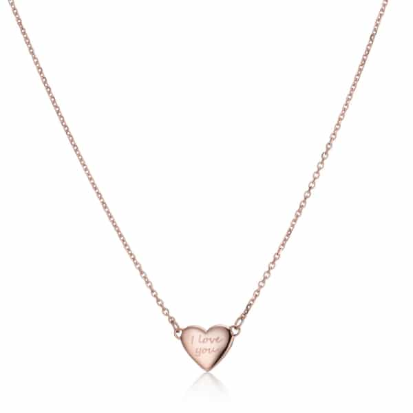 Rose Gold North Star Heart Necklace_
