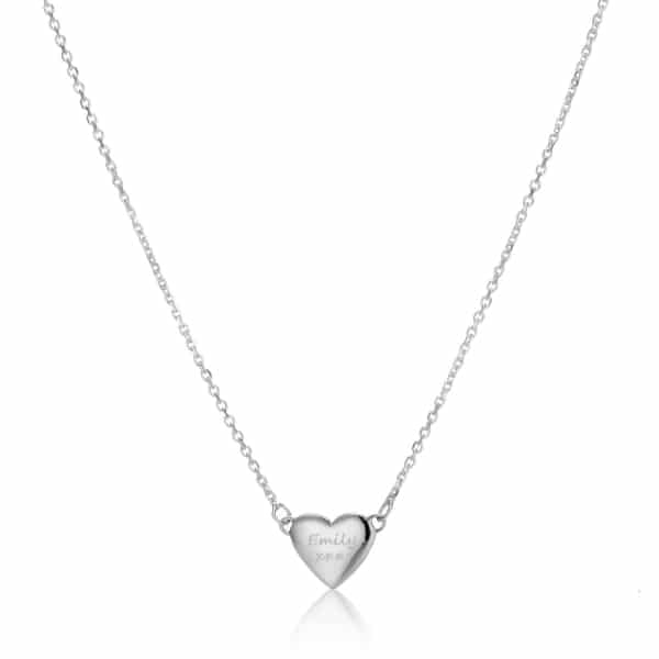 Silver North Start Heart Necklace_2