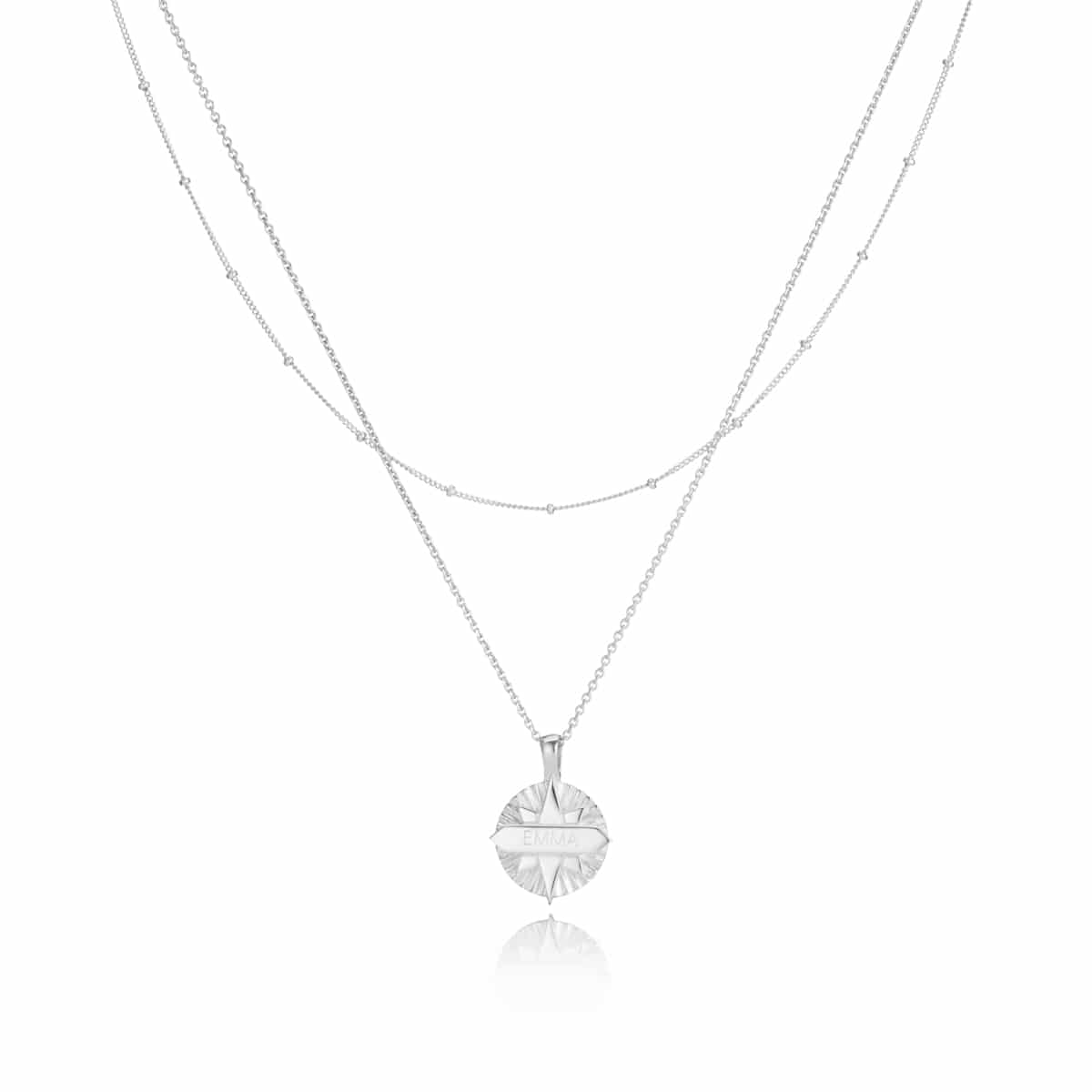 Satalitte and Compass Necklace