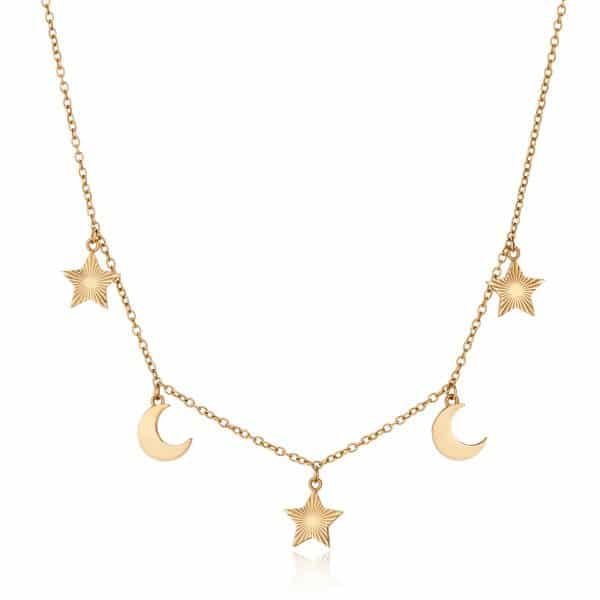 Stars and Moon Necklace