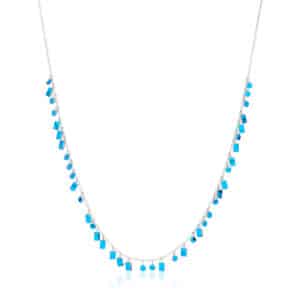 Morse Code Turquoise Necklace_Meduim