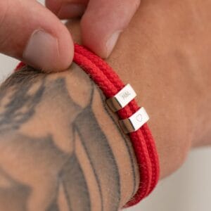men’s red bracelet