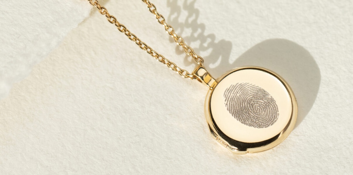 personalised fingerprint locket